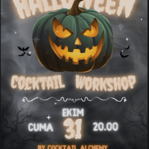 Halloween Kostümlü Coctail Workshop 31 Ekim