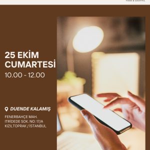 Murat Erdör ile 25 Ekim Dijital Varlık Atölyesi