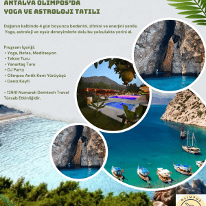 Olympos'da 27-30 Mayıs Yoga ve Astroloji Kampı